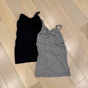 Black and Gray Camisole Set